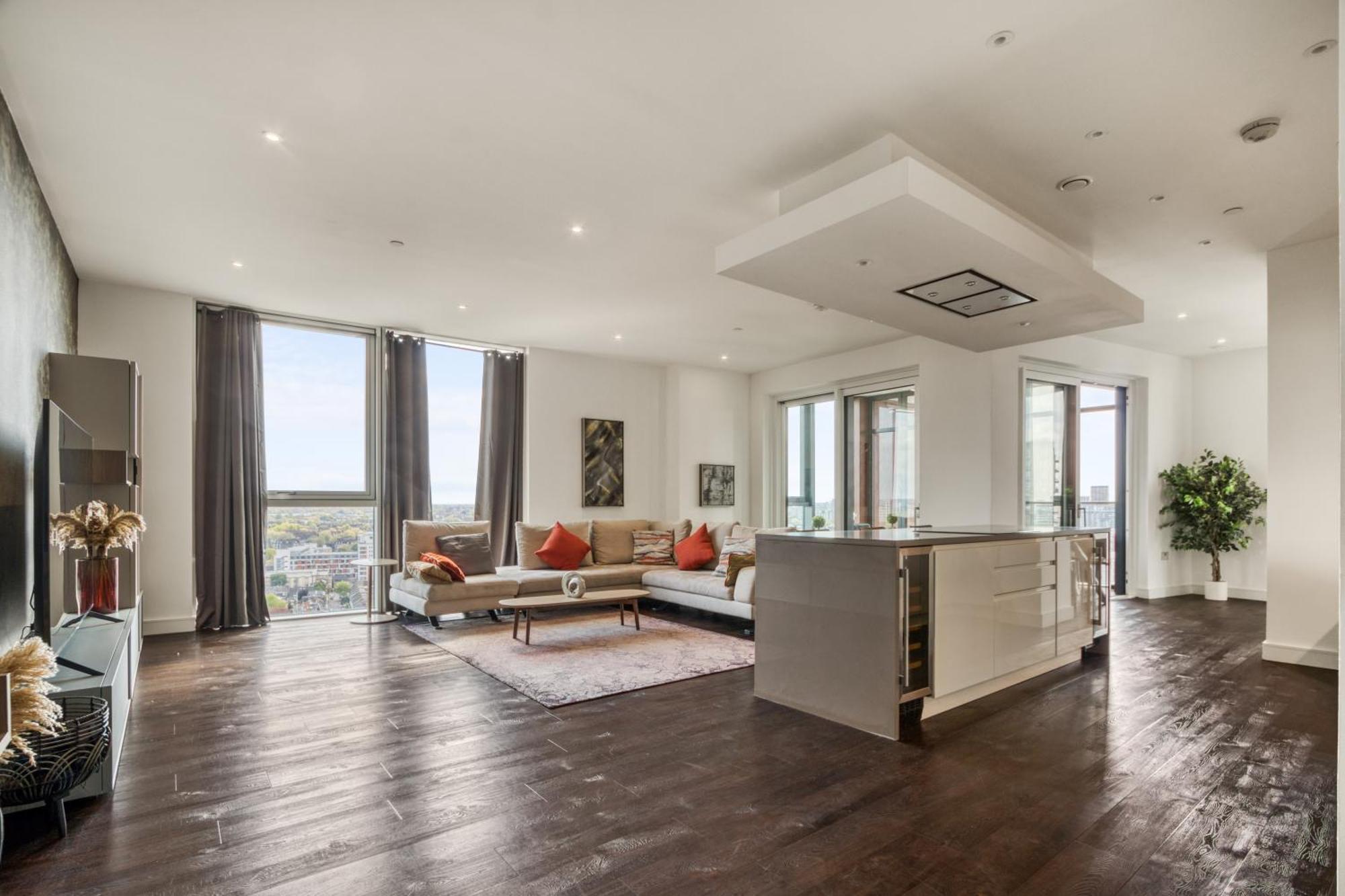 Stunning 360º View Luxurious Penthouse Lägenhet London Exteriör bild