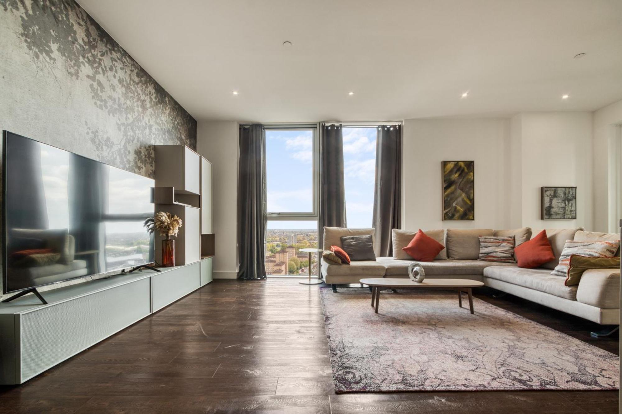 Stunning 360º View Luxurious Penthouse Lägenhet London Exteriör bild