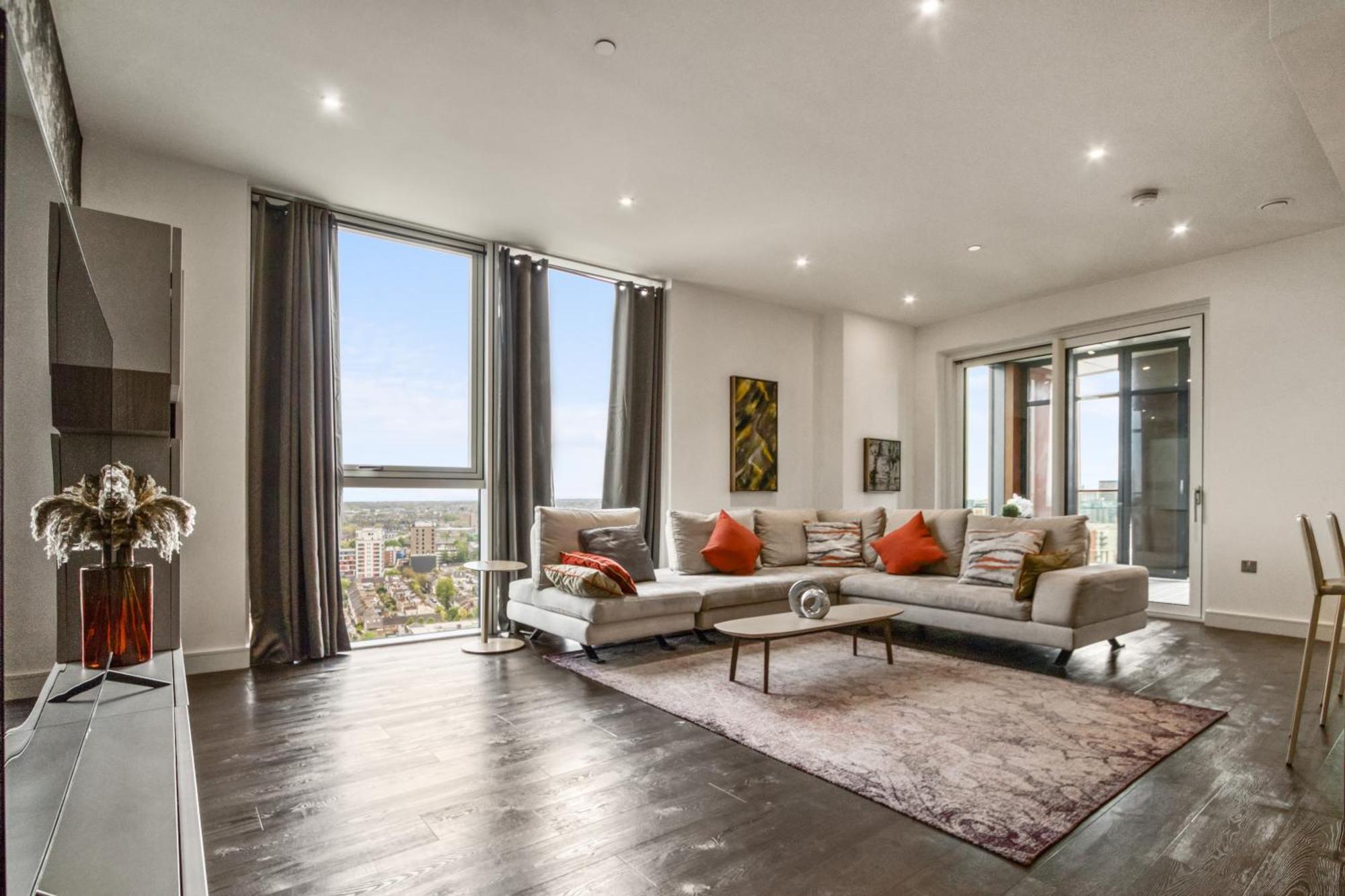 Stunning 360º View Luxurious Penthouse Lägenhet London Exteriör bild